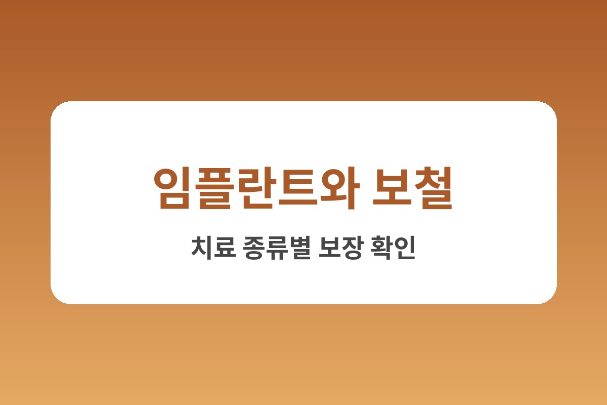 치아보험 추천 상품