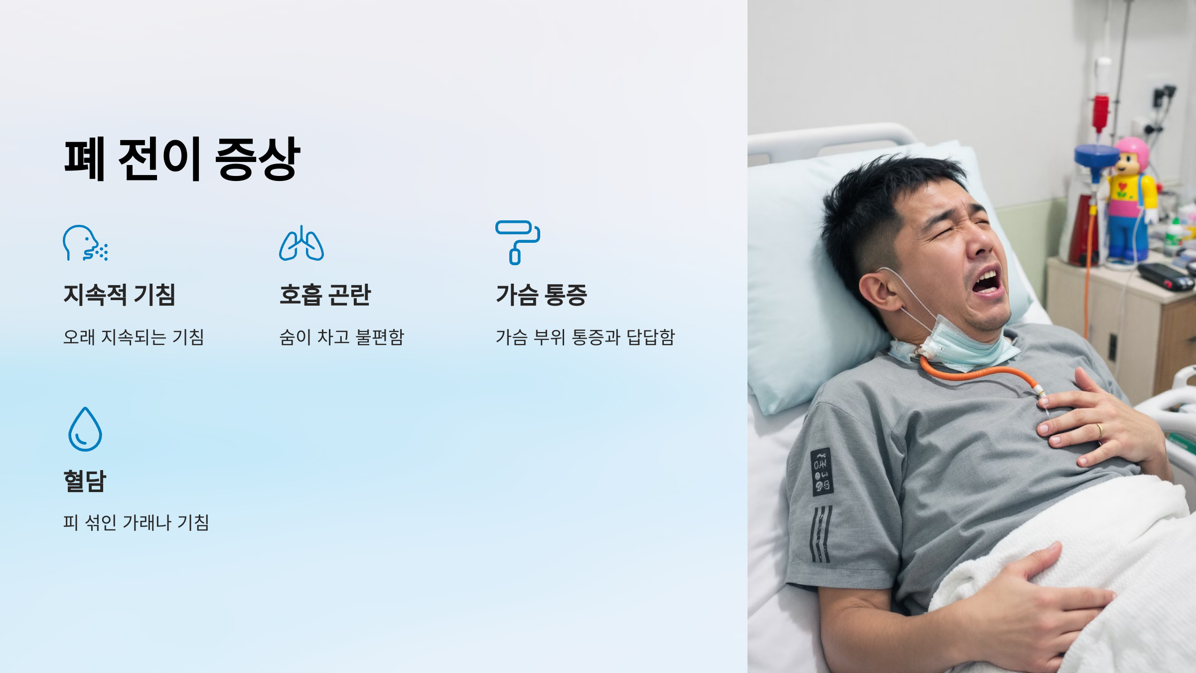 폐 전이 증상