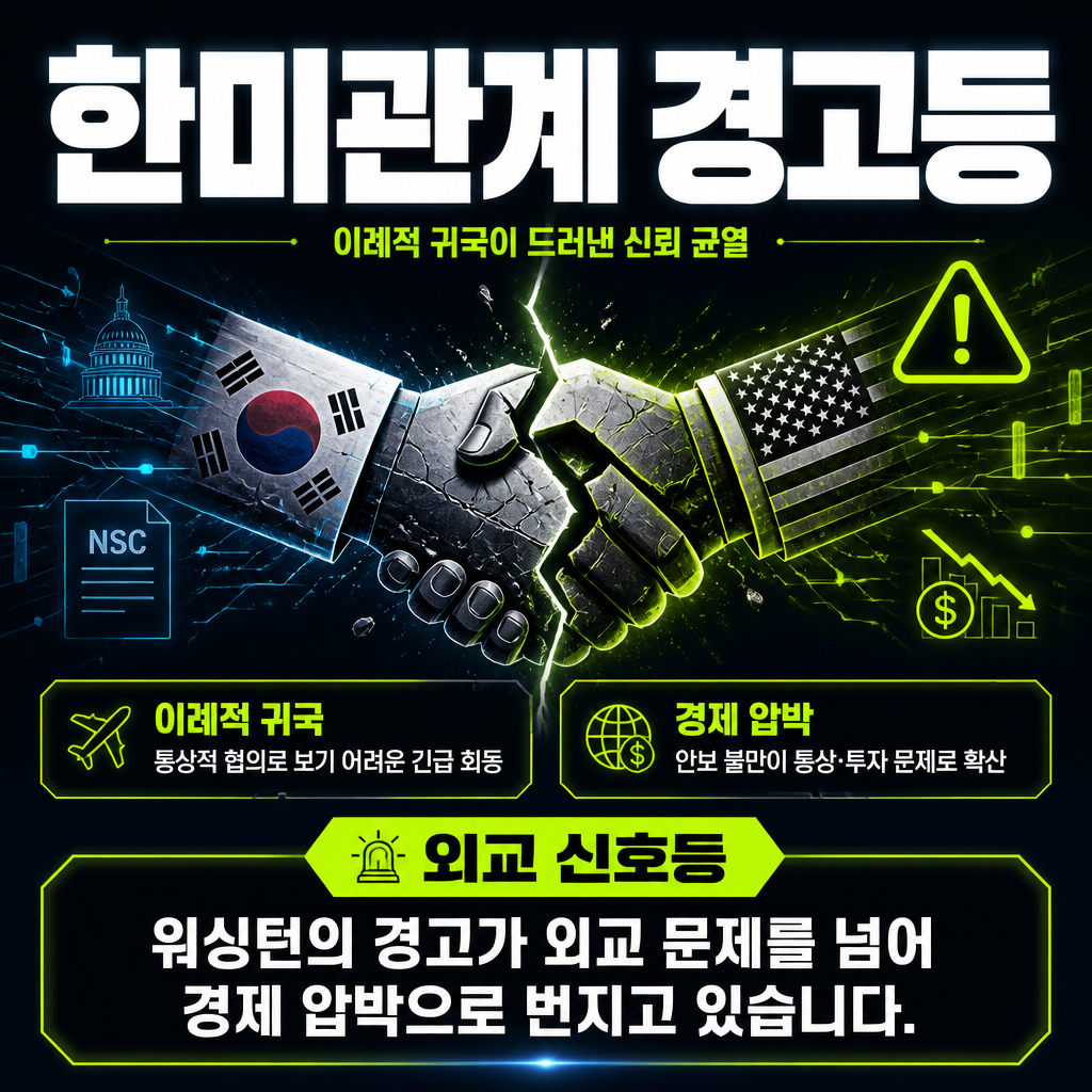 한미관계 경고등