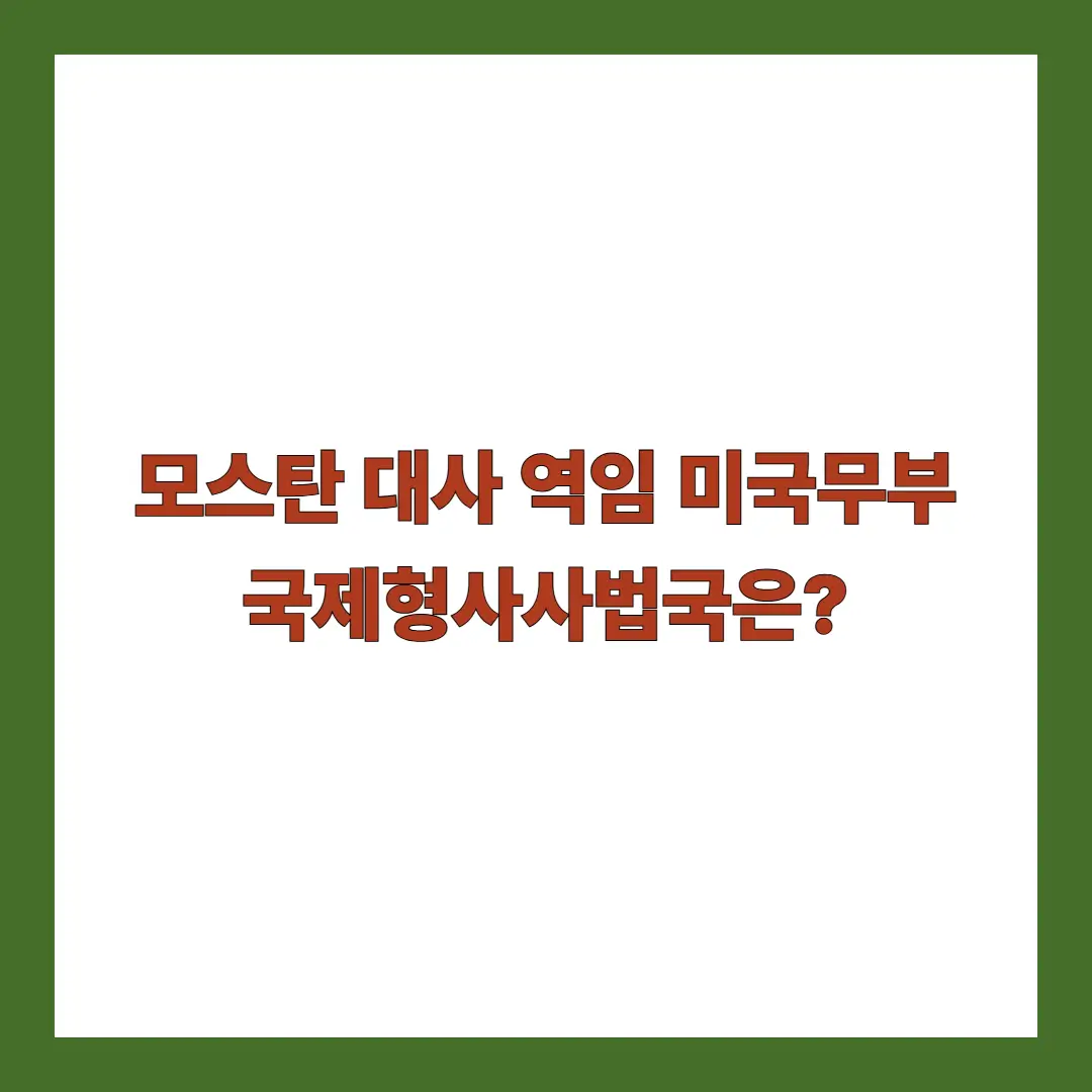 모스탄-국제형사사법국