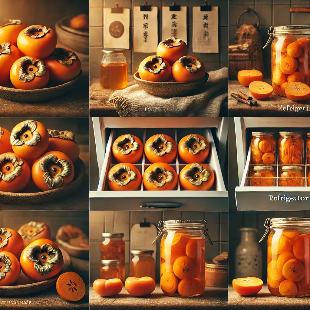 신선한 단감을 오래 보관하는 다양한 방법