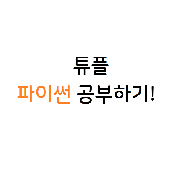 파이썬 튜플