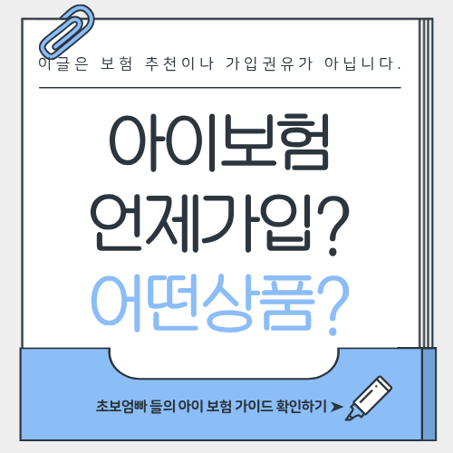 아이가 뱃속에 있을때 챙겨야 할것