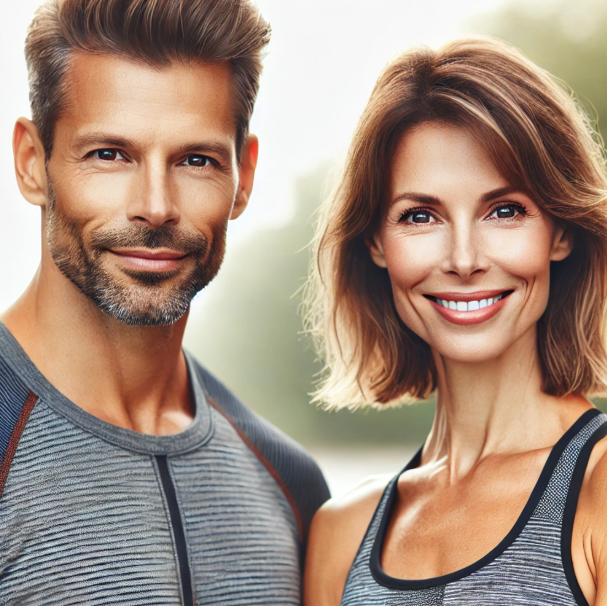 건강한 40대 남성, 여성