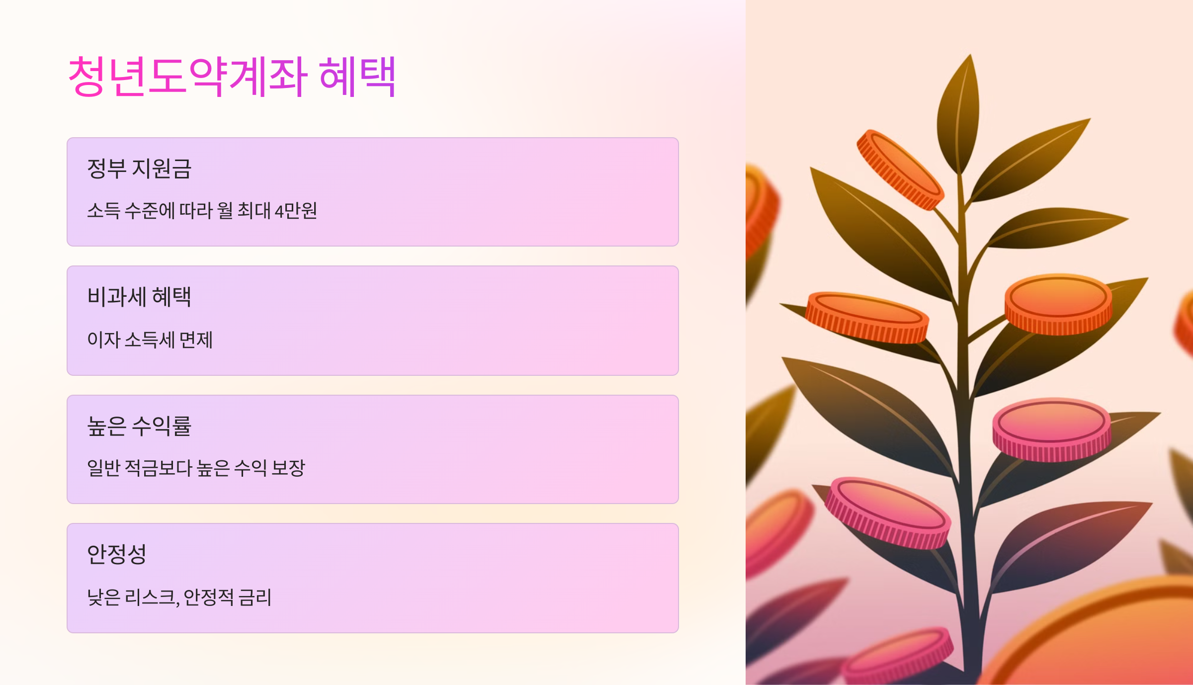 🎁 청년도약계좌 혜택과 이점