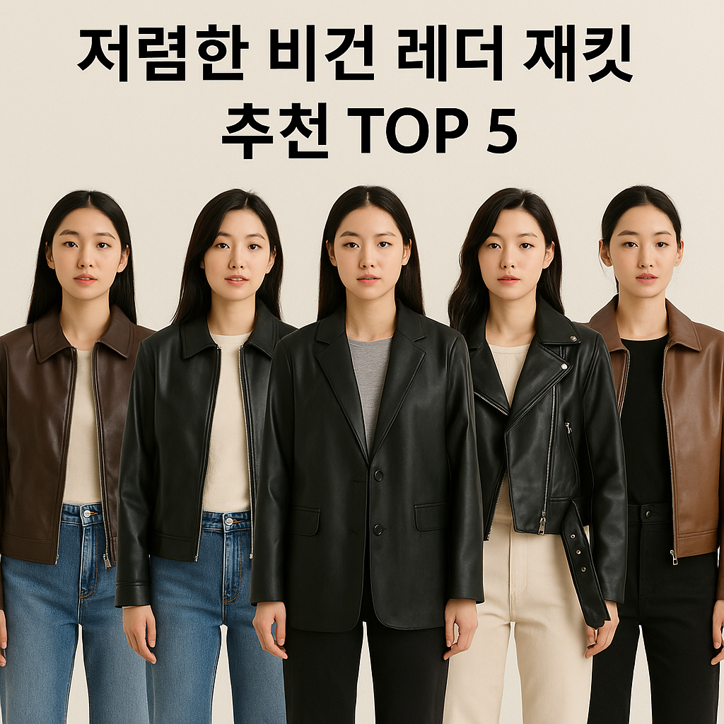 비건 레더 재킷