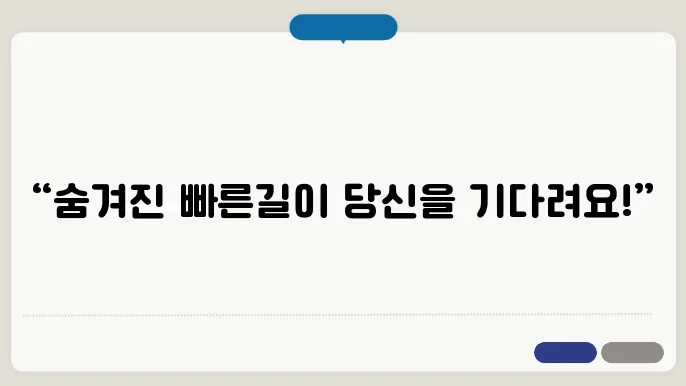 다음 지도 빠른길 찾기