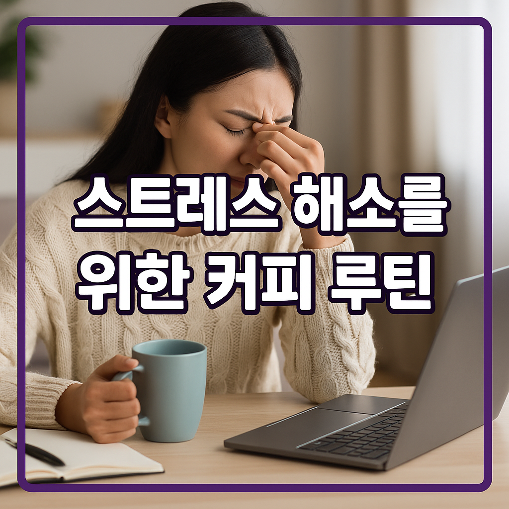 스트레스 해소를 위한 커피 루틴