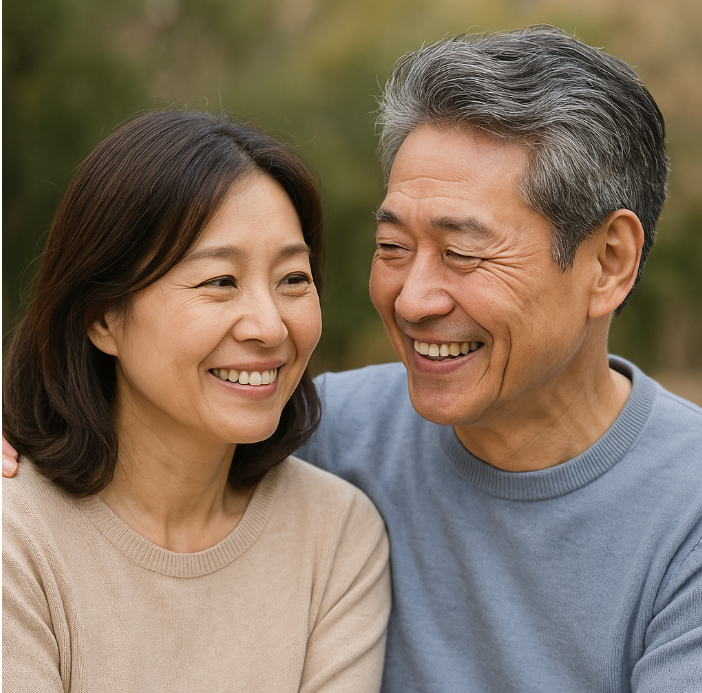 중년 부부 사진