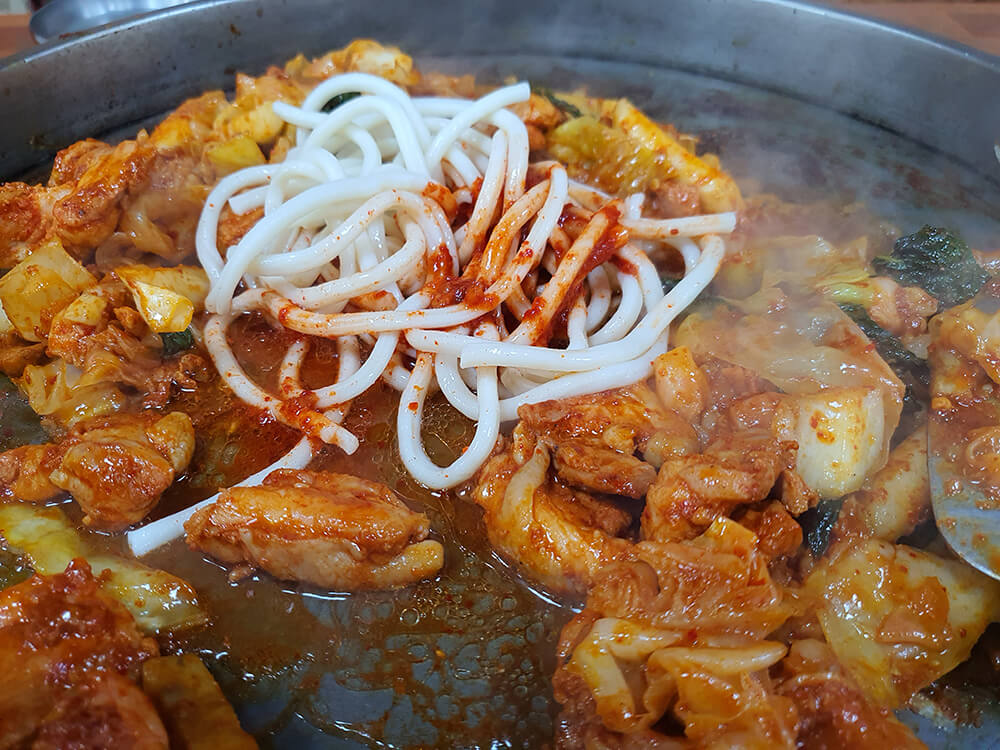 우미달갈비 우동사리 추가