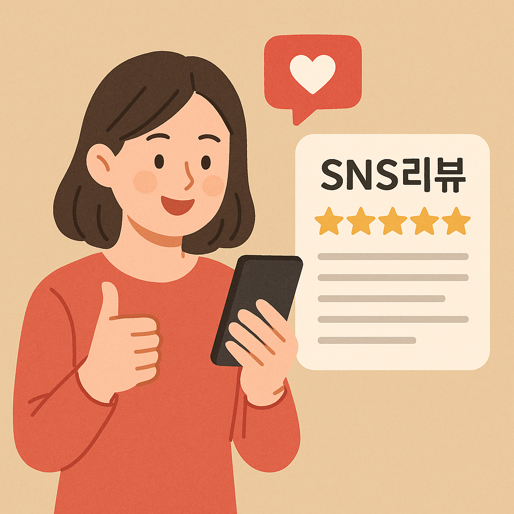 SNS리뷰 관련 사진
