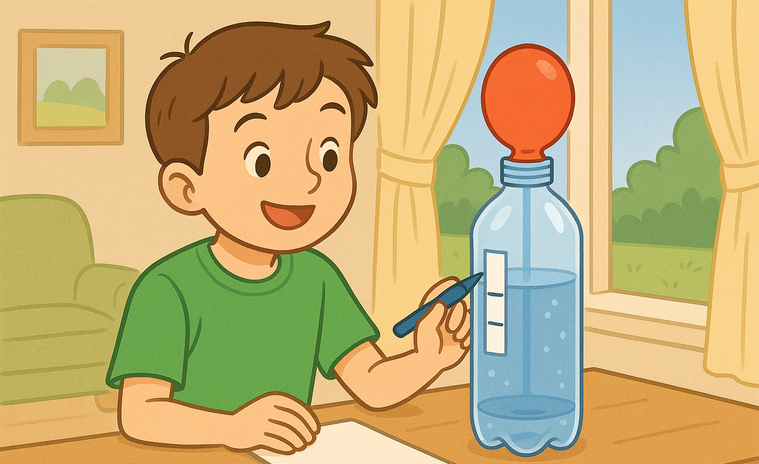 공기압의 비밀, 페트병 기압계 실험하기