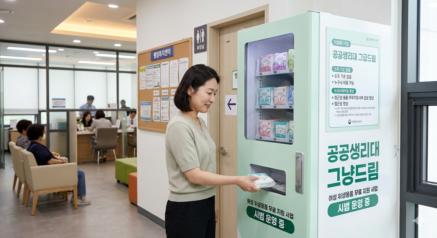 [정보] 2026년 &lsquo;공공생리대 그냥드림&rsquo; 시작! 누구나 무료 수령 가능 🎁관련사진