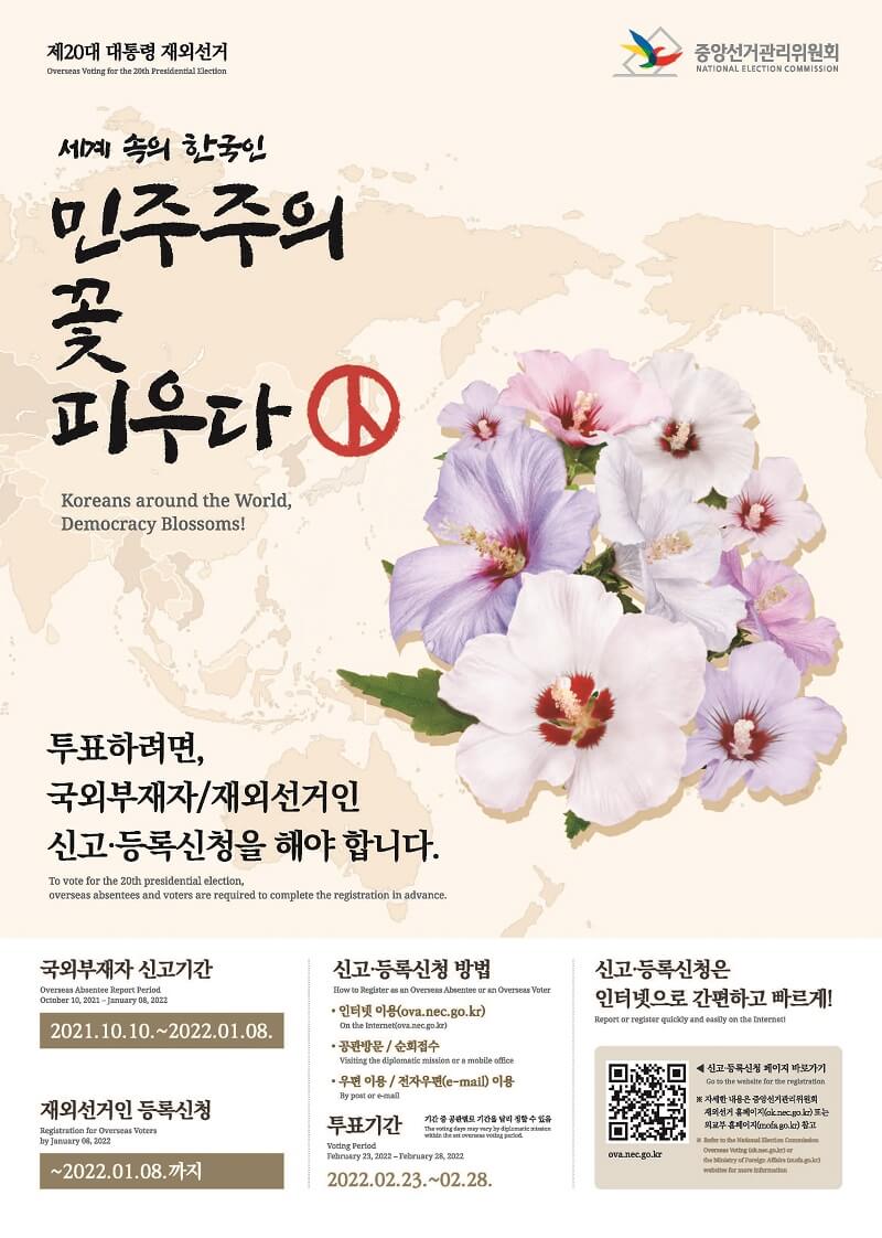 재외국민 투표 선거 방법, 기간, 절차