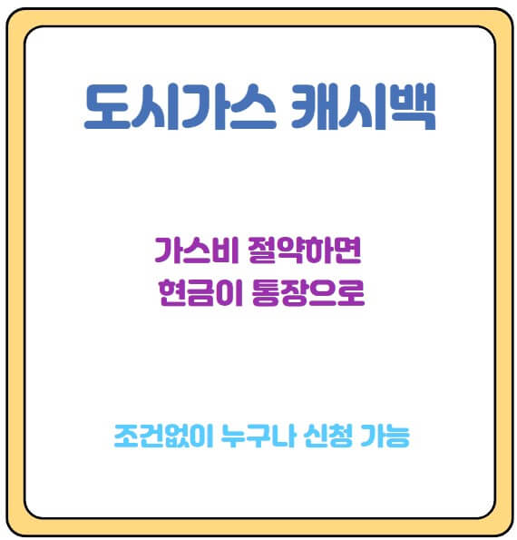 도시가스절약캐시백