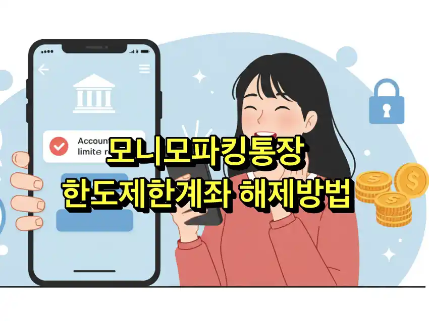 모니모통장 한도제한계좌 해제 방법, 필요서류, 한도제한 조건 총정리