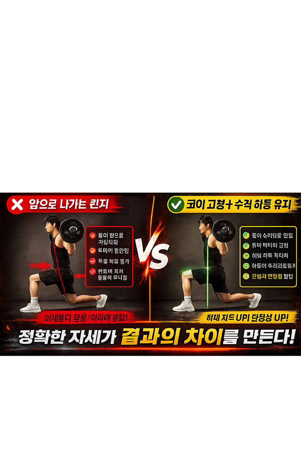 바벨 런지 안정적으로 하는 방법