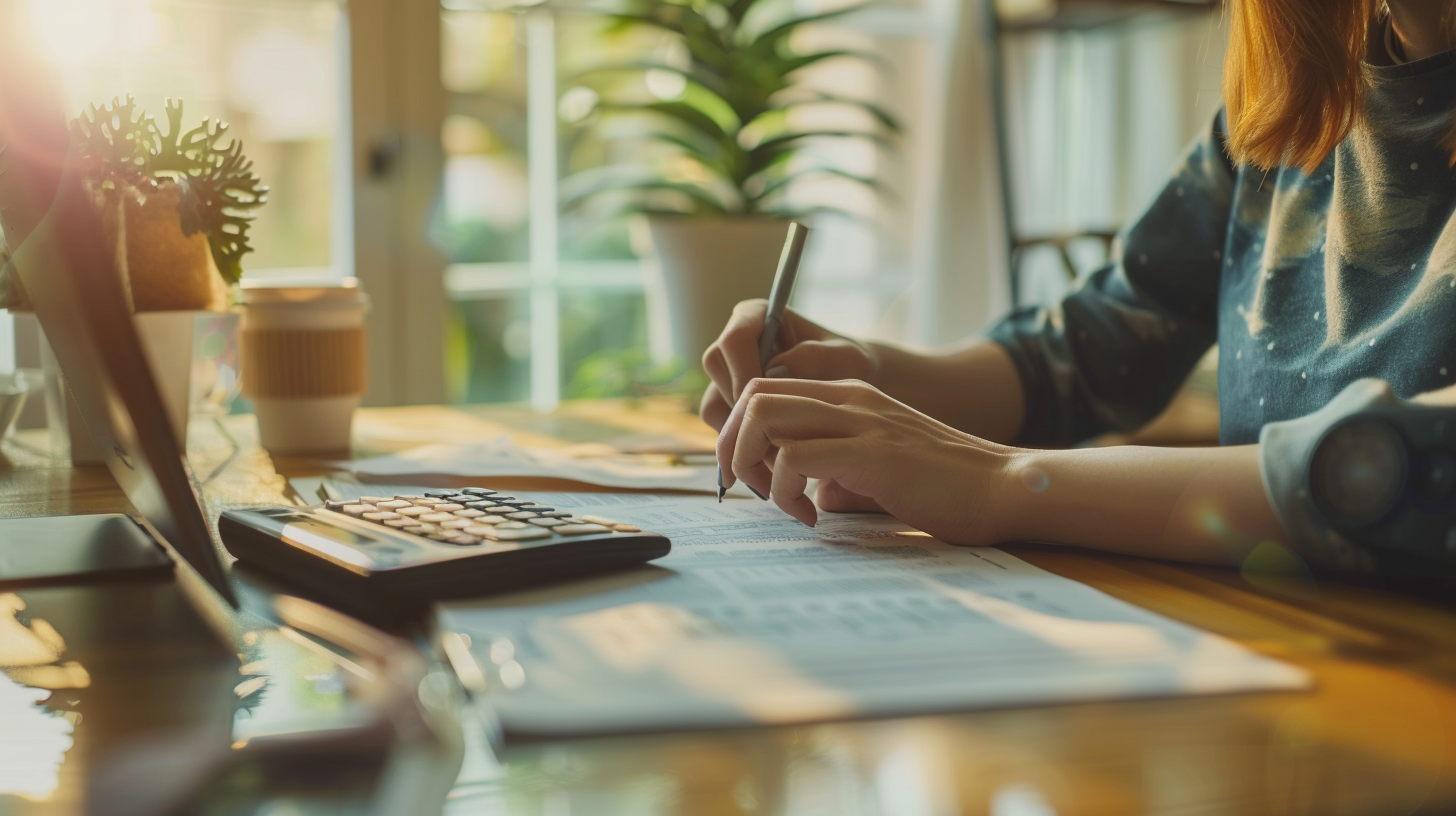 돈계산을 하는 사람