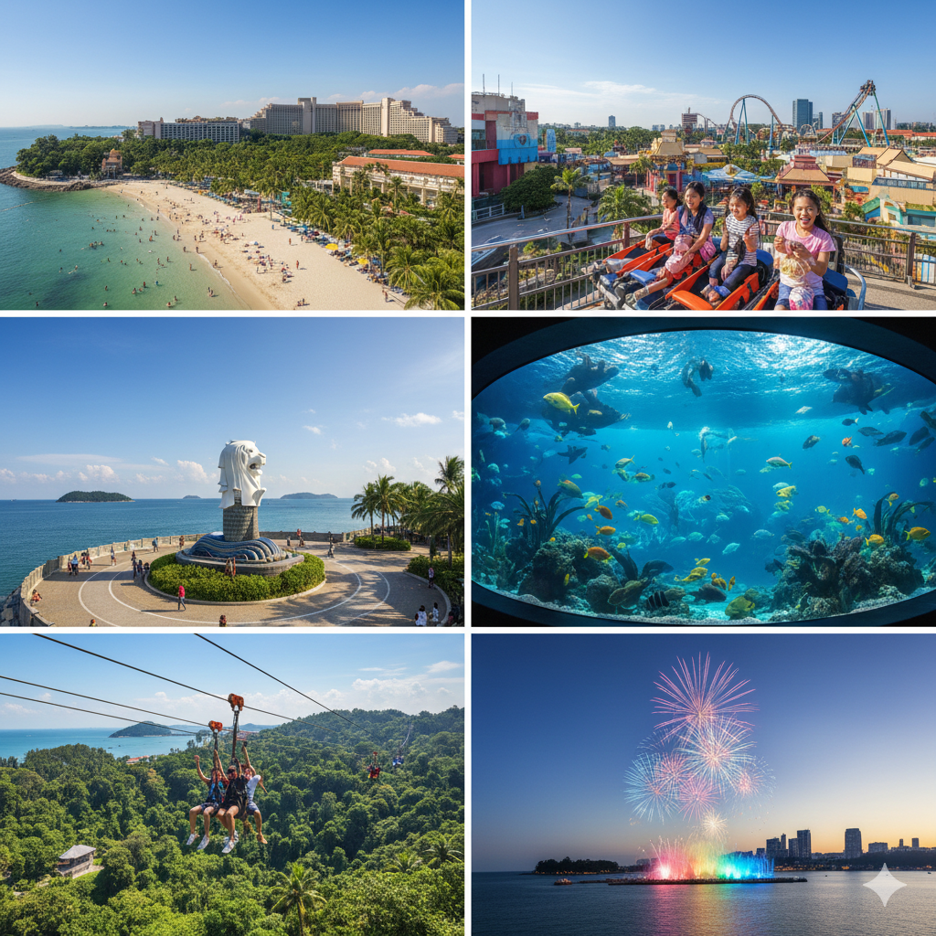 짧은일정 싱가포르여생 효율적이게 즐길수 있는 센토사섬