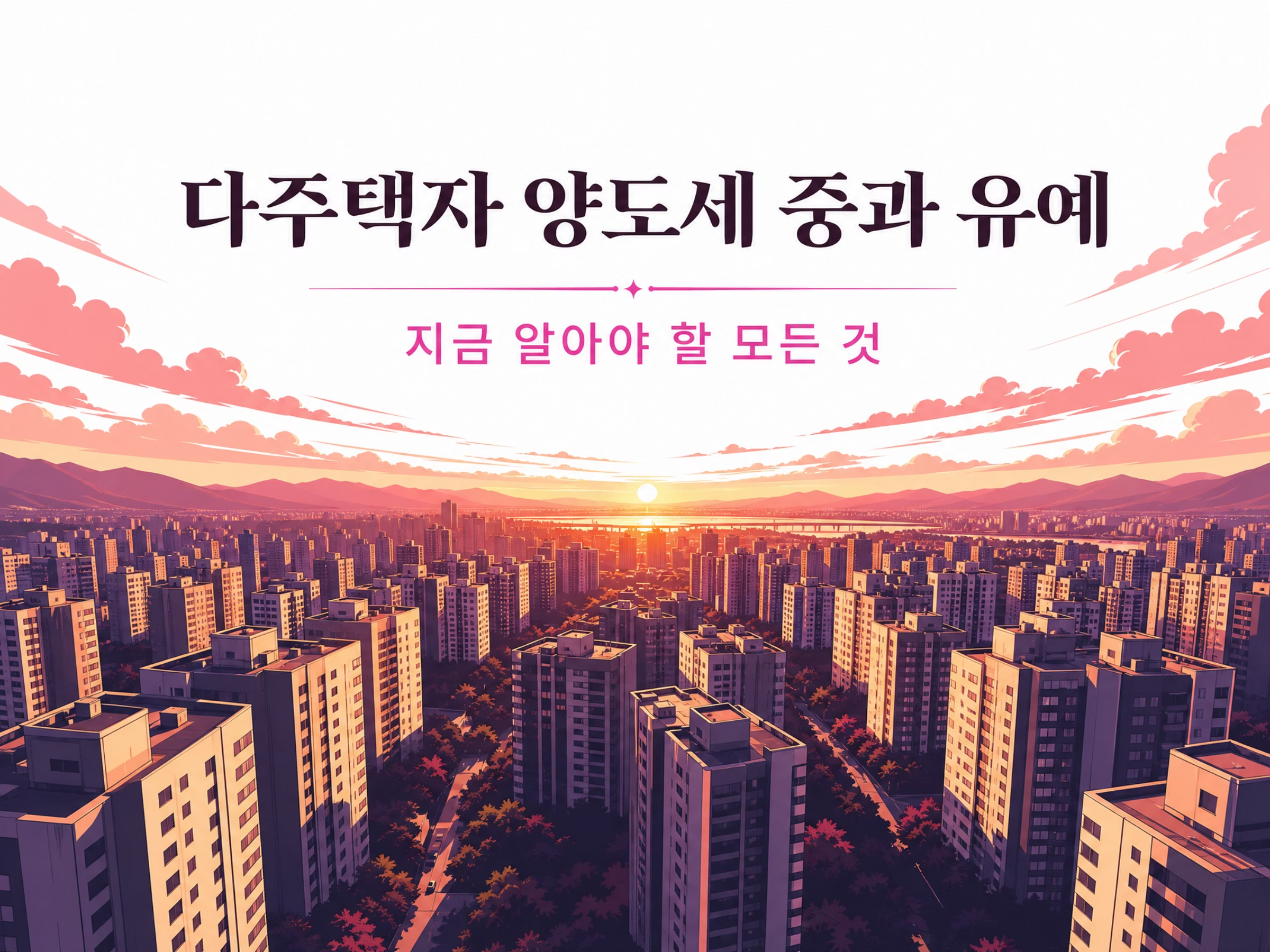 다주택자 양도세 중과 유예