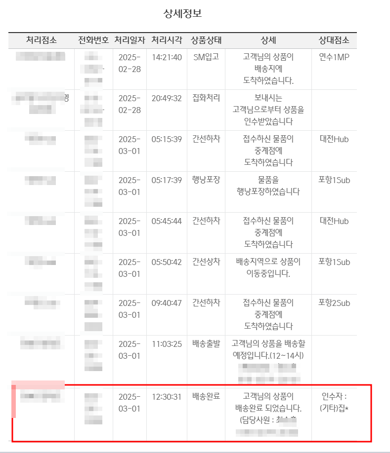 CJ대한통운-택배-공휴일-배송-완료-인증