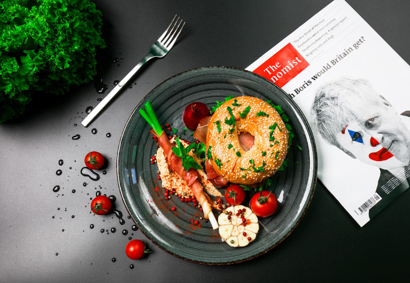 베이글 브런치 사진