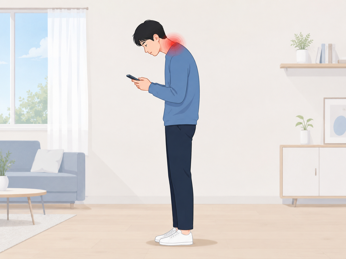 거북목(일자목) 증후군 설명 이미지