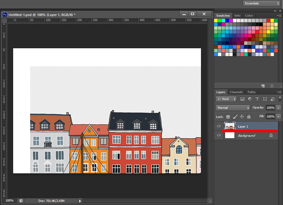 포토샵 이미지 크기 줄이기