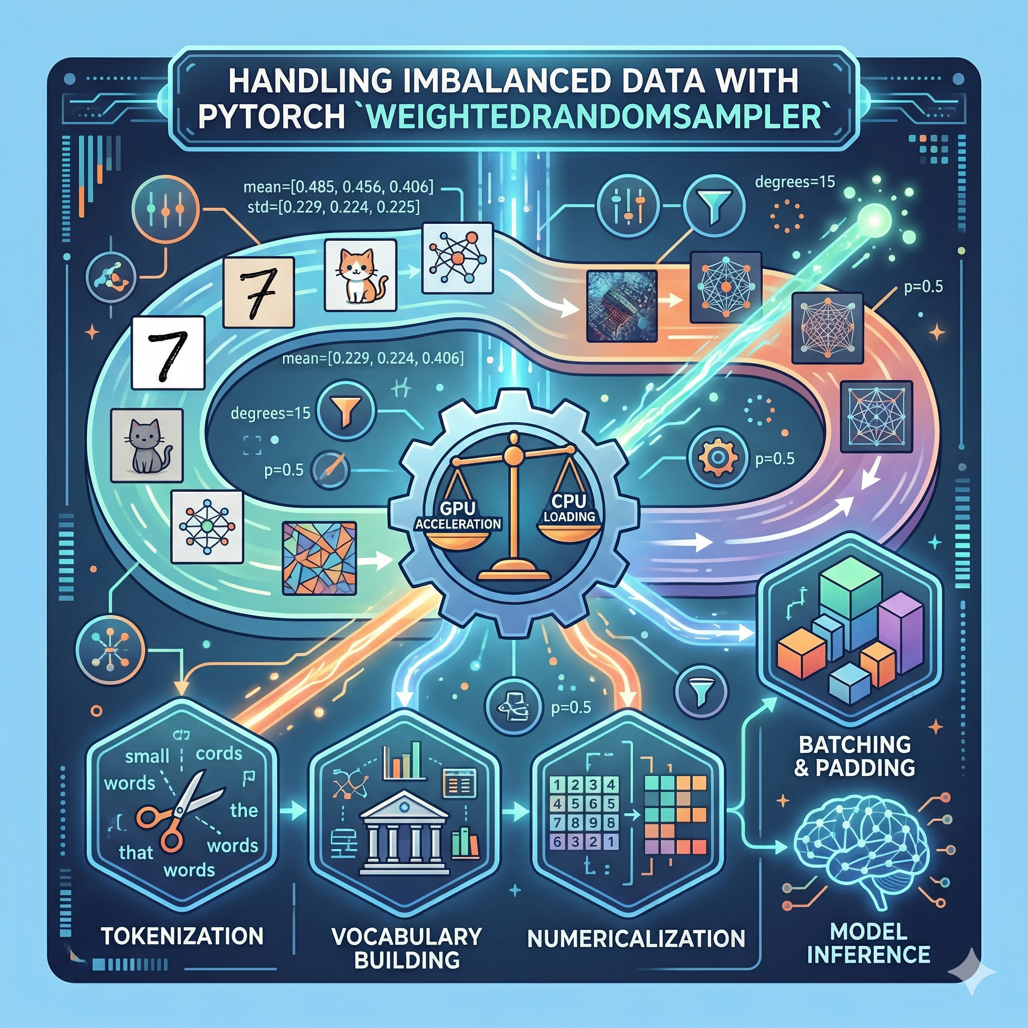 WeightedRandomSampler를 이용한 불균형 데이터 처리
