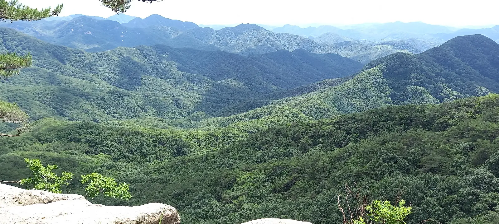 괴산 사랑산 조망이 트인 풍경2