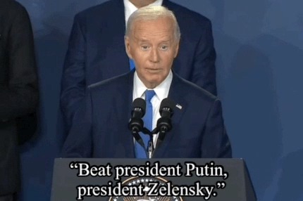 젤린스키를 푸틴이라 하는 바이든