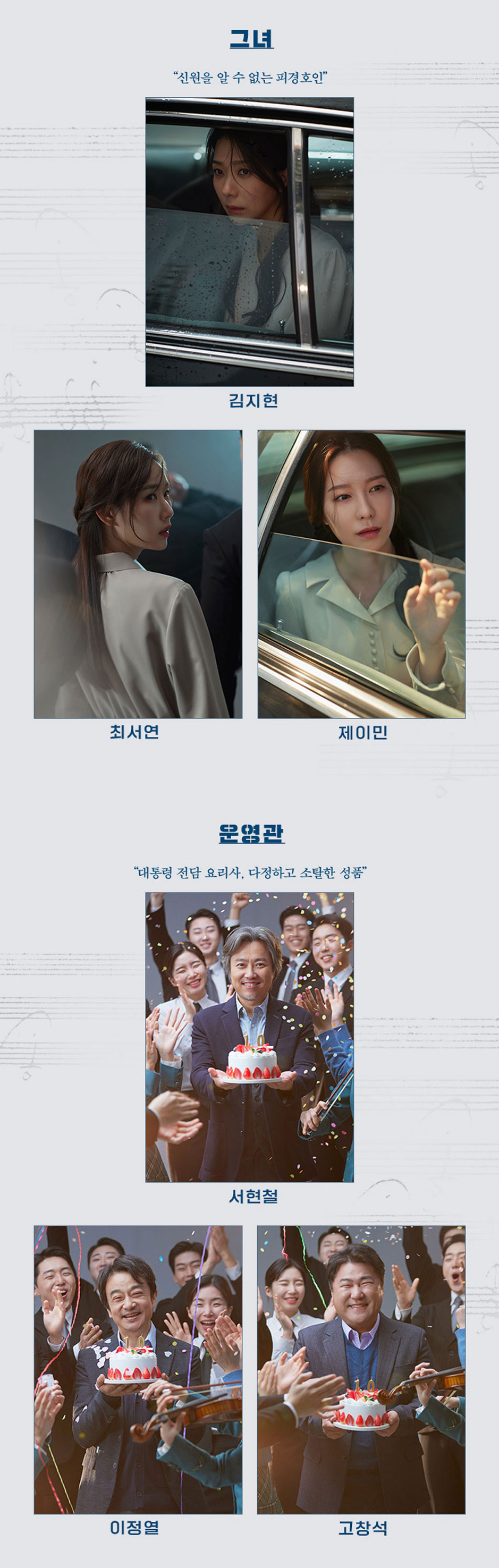 뮤지컬 그날들 캐스팅 정보