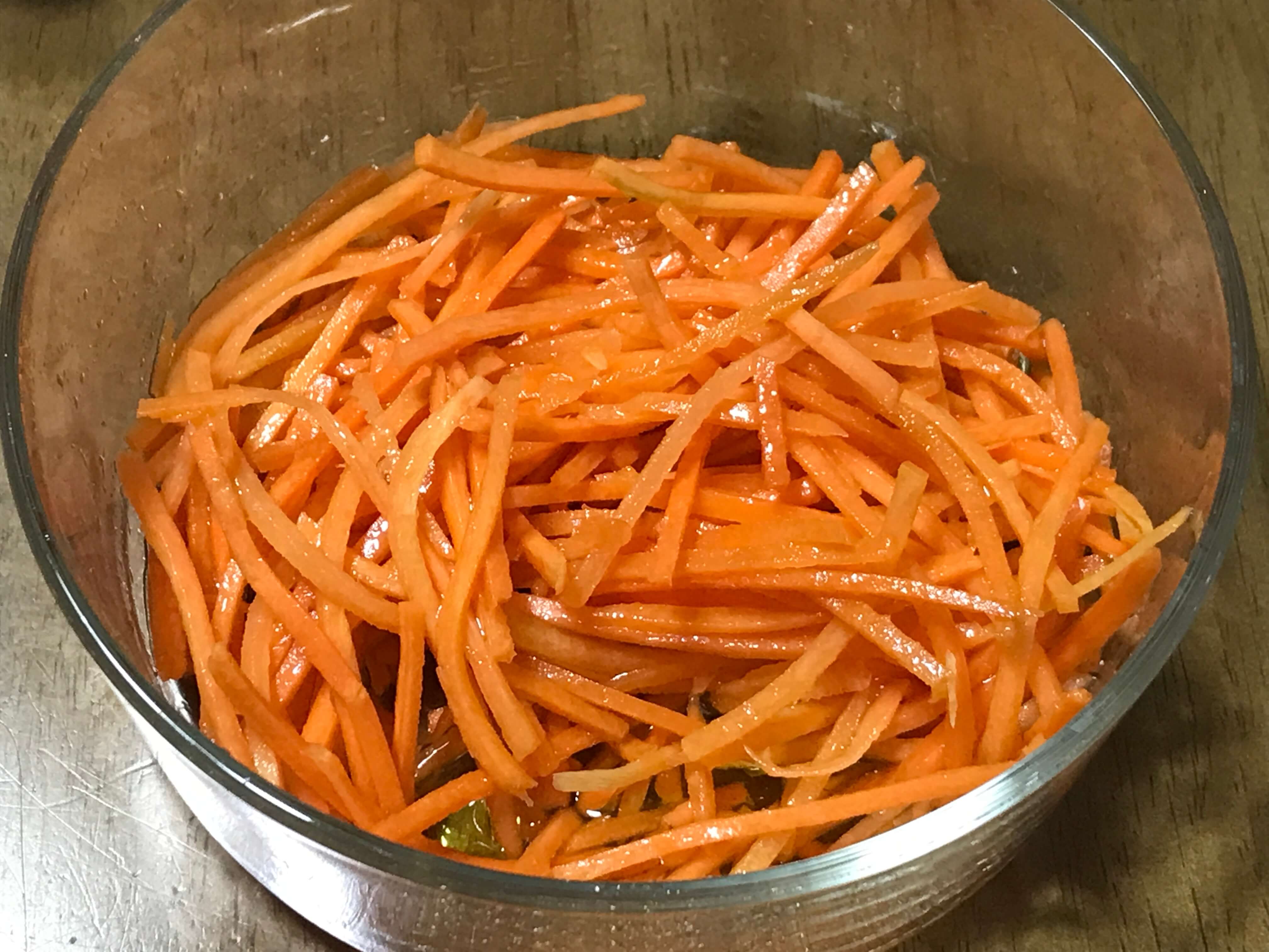 완성된 당근라페