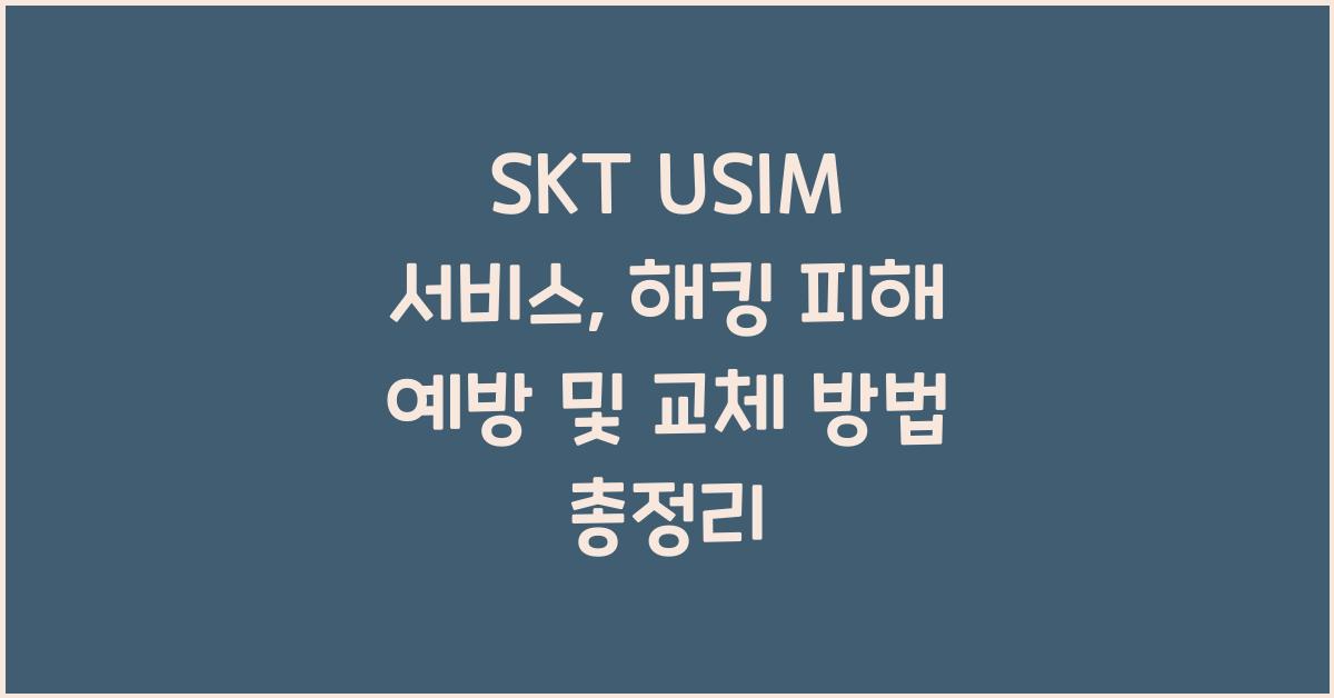 skt usim 서비스