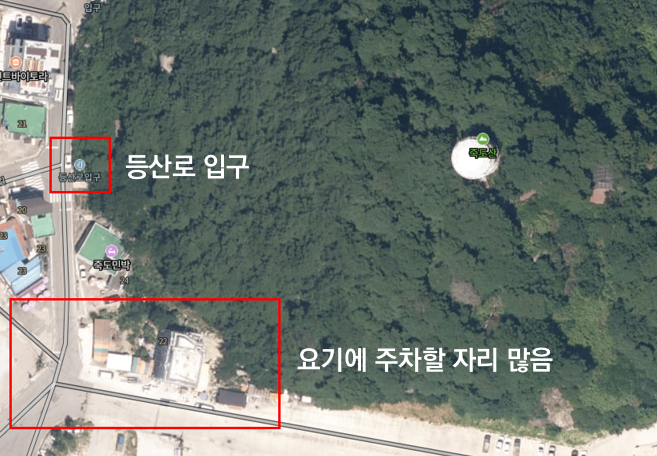 죽도전망대-주차장