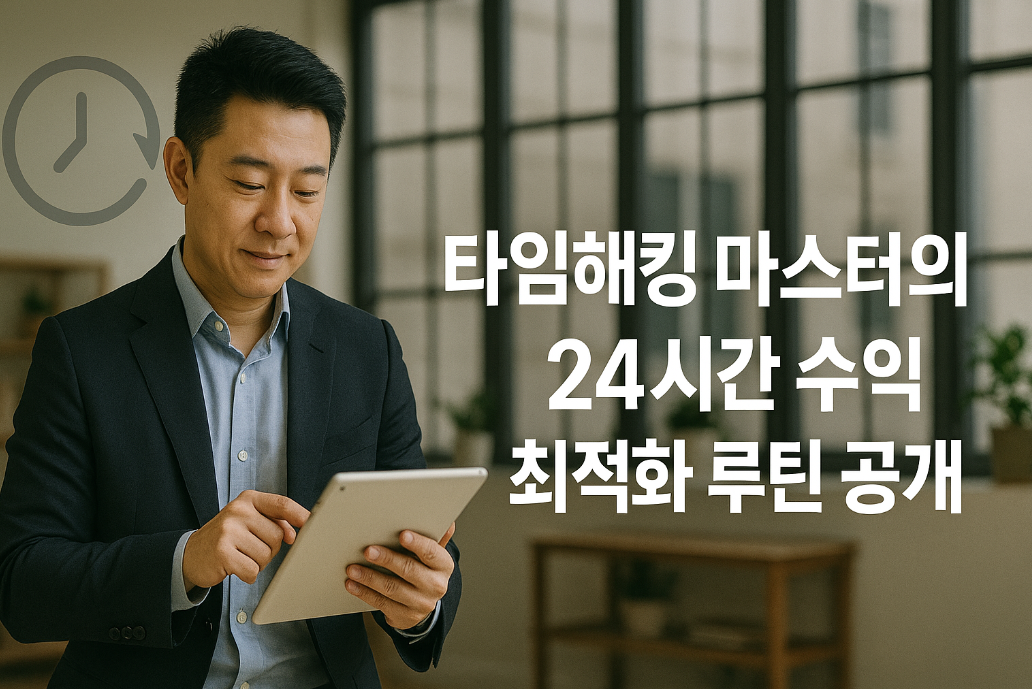 타임해킹 마스터의 24시간 수익 최적화 루틴 공개