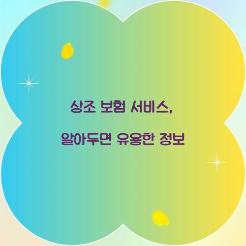 상조 보험 서비스