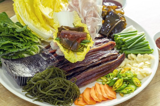 과메기 야채세트