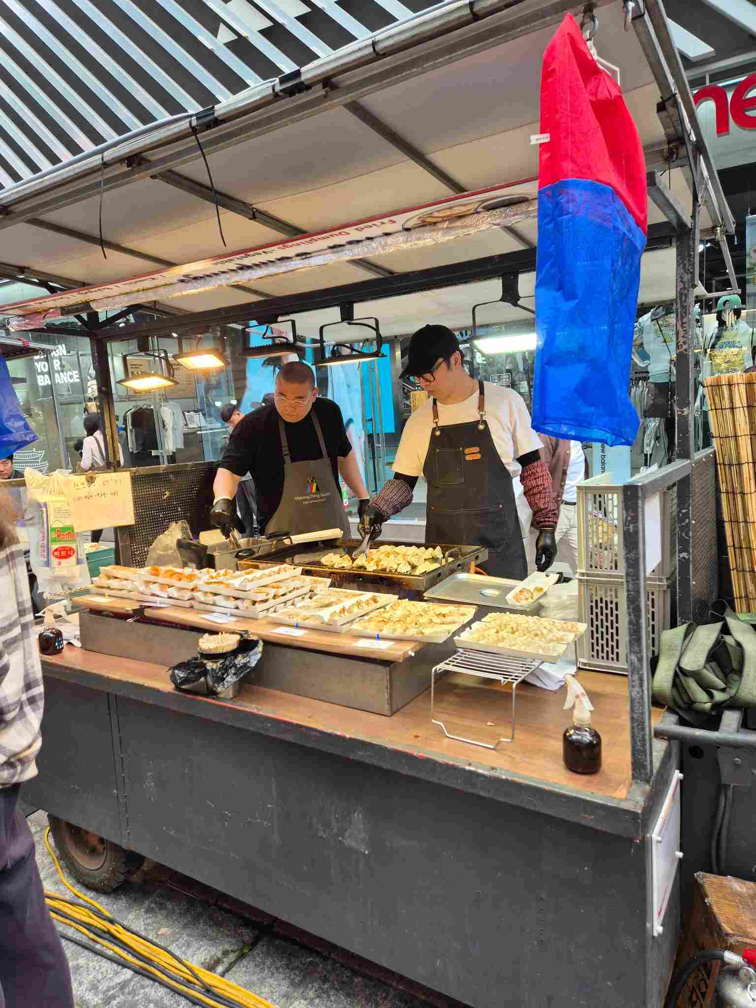 명동 길거리 음식 사진