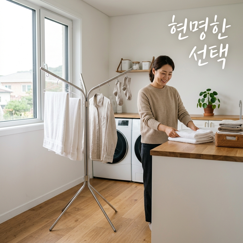 빨래건조대 고르는법 마무리 보관 정리