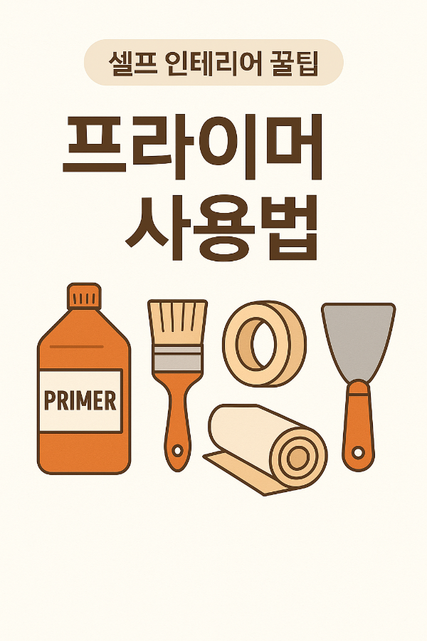 셀프 인테리어 프라이머 사용법