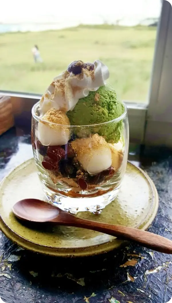 메가커피 팥빙수