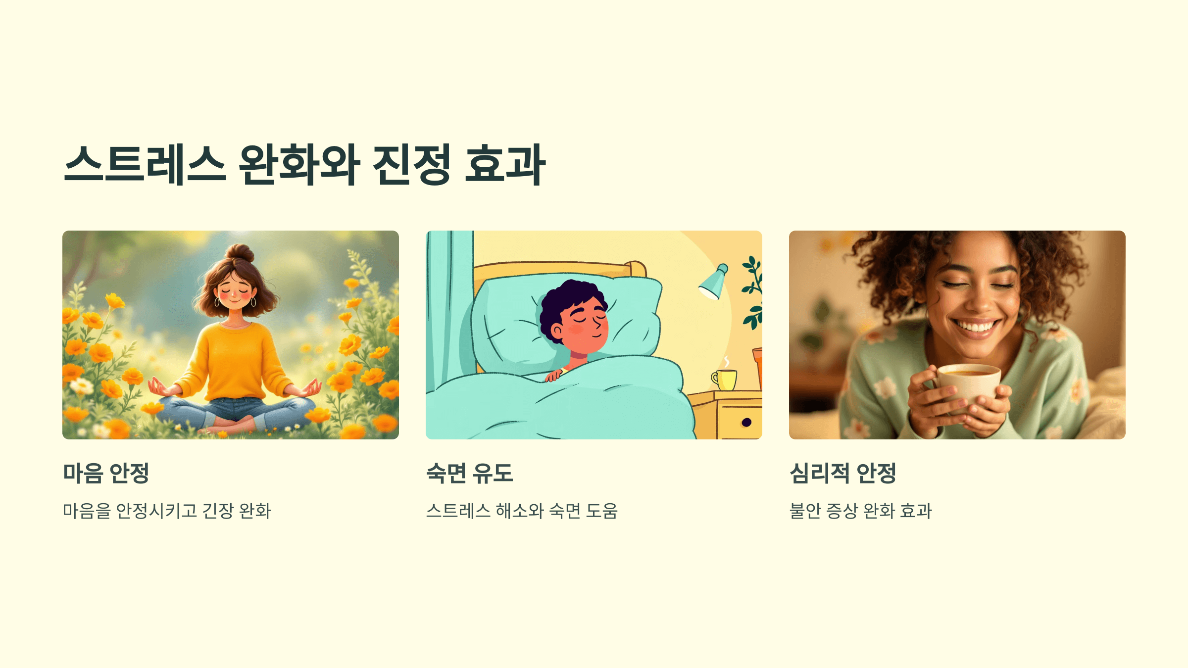 메리골드 꽃차 사진입니다.