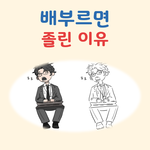 배부르면 졸린 이유 대표 이미지