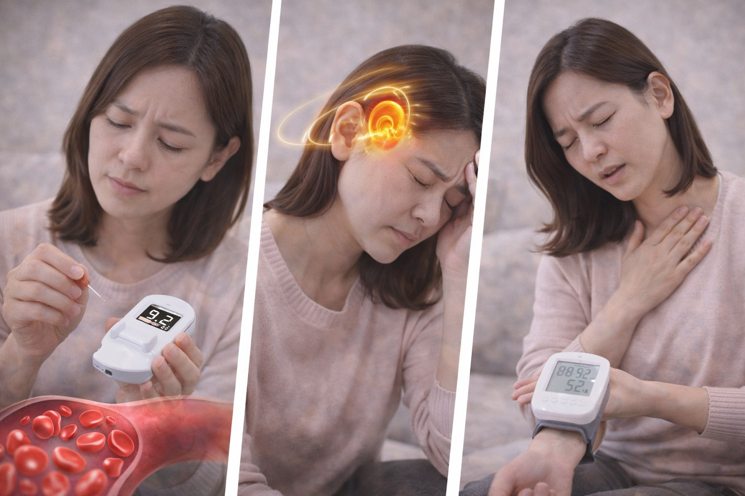 어지럼증 자가 진단가이드(빈혈,이석증,저혈압)관련 사진