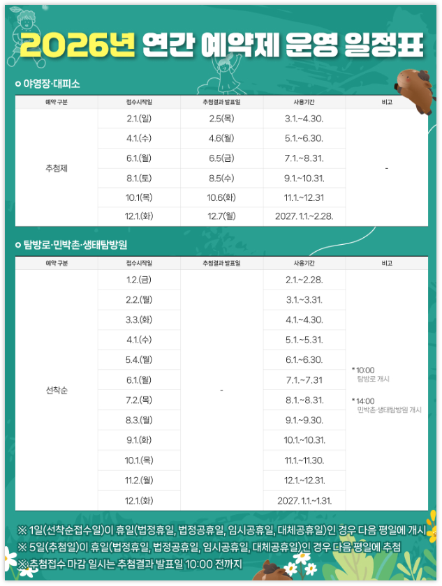 국립공원 예약통합시스템