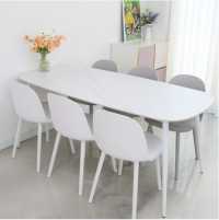 참갤러리 타원 1800 6인용 세라믹 식탁 + 의자 6p 방문설치