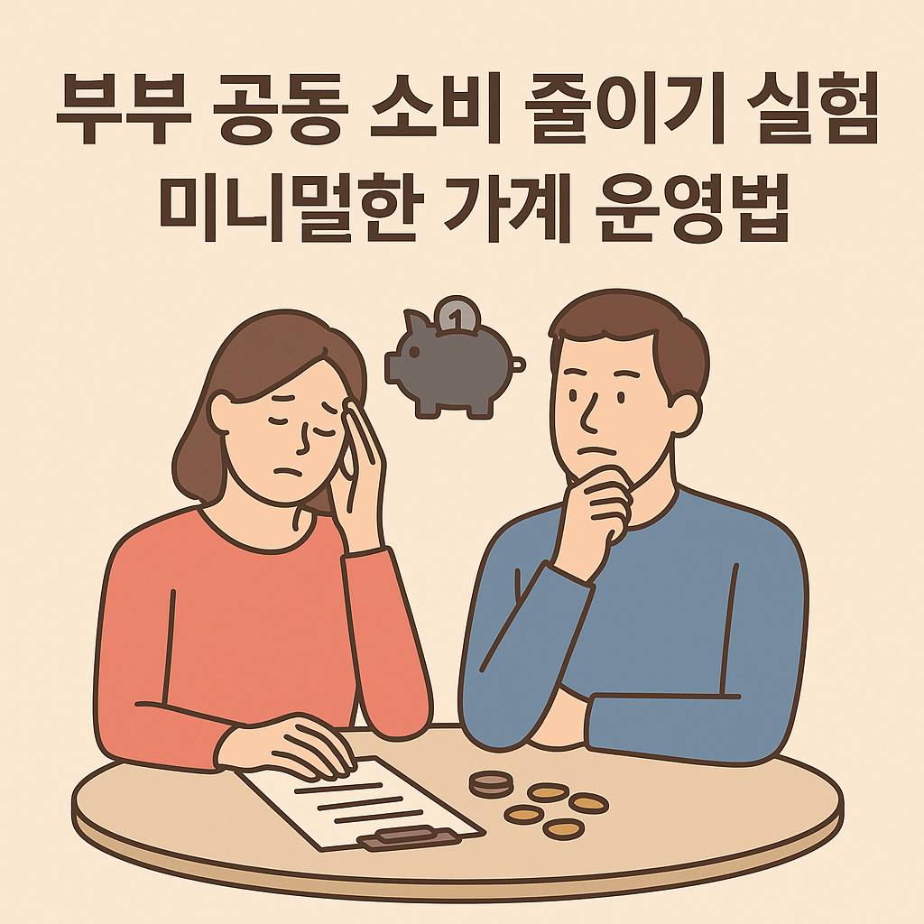 부부 공동 소비 줄이기 실험