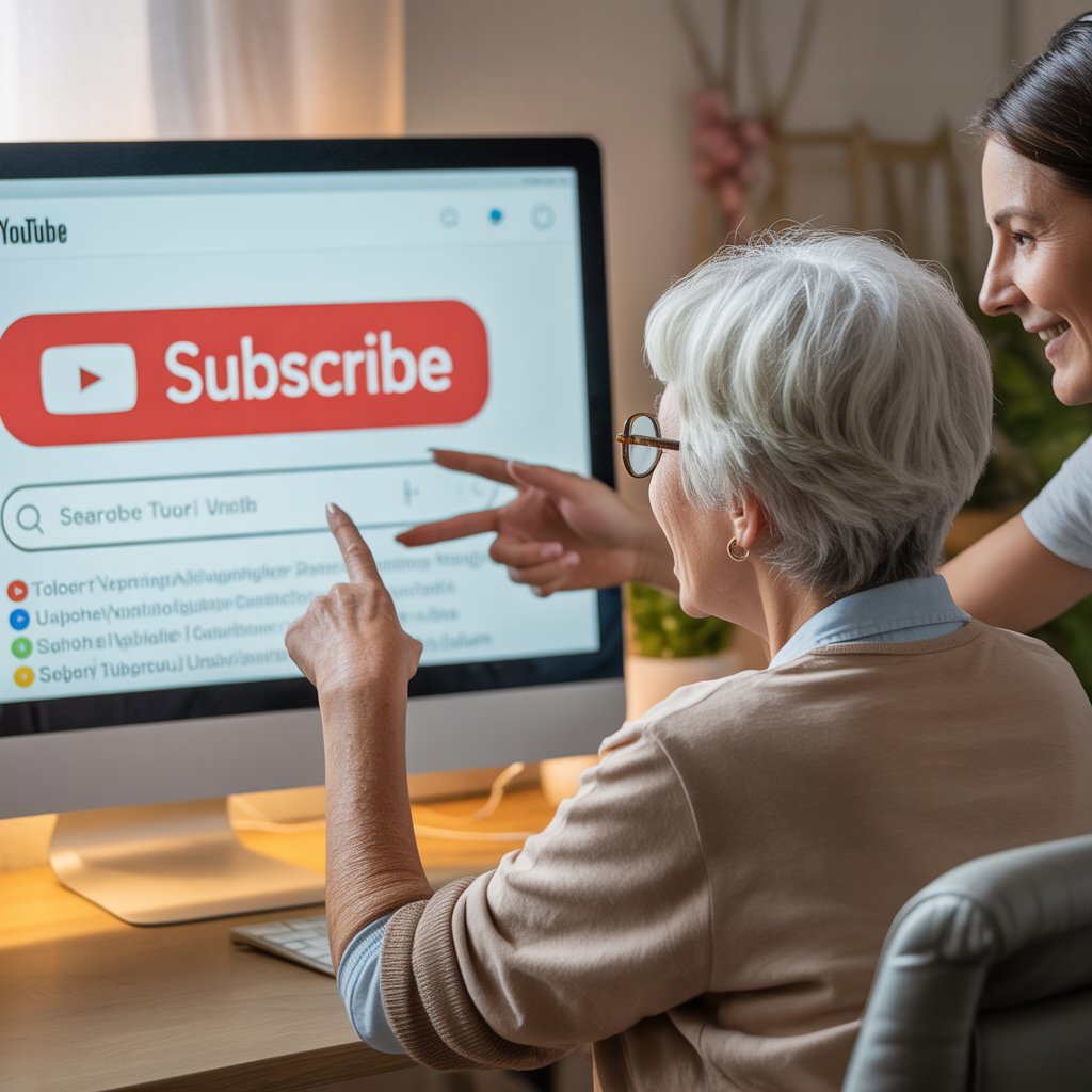 60대 유튜브 영상 검색 및 구독 방법(처음 사용하는 분도 쉽게 따라하기)