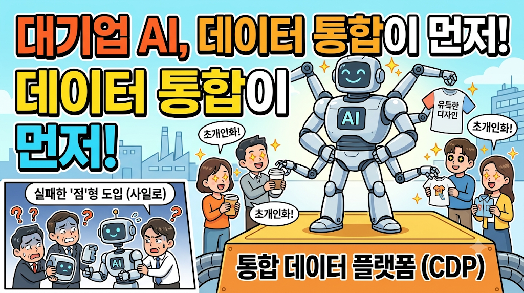 대기업의 AI 활용은 데이터 통합이 최우선순위!